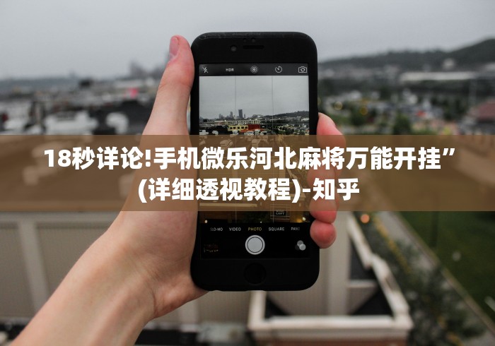 18秒详论!手机微乐河北麻将万能开挂”(详细透视教程)-知乎