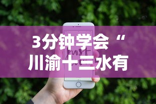 3分钟学会“川渝十三水有没有挂”科技辅助神器手机版