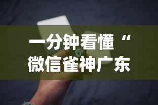 一分钟看懂“微信雀神广东麻将有挂吗	”(必备工具)辅助教学
