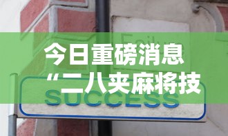 今日重磅消息“二八夹麻将技巧”详细开挂安装教程